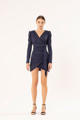 The Aurora Dress Navy Blue