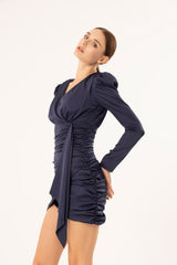 The Aurora Dress Navy Blue