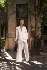 The Lola Blazer Sets White