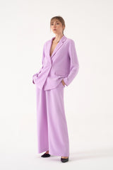 The Lola Blazer Sets Cotton Lavender Lilac