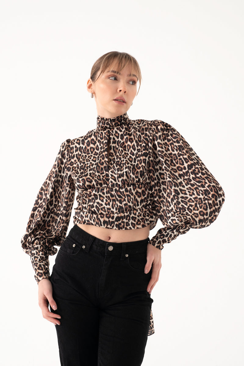 The Mia Top Leopard Print