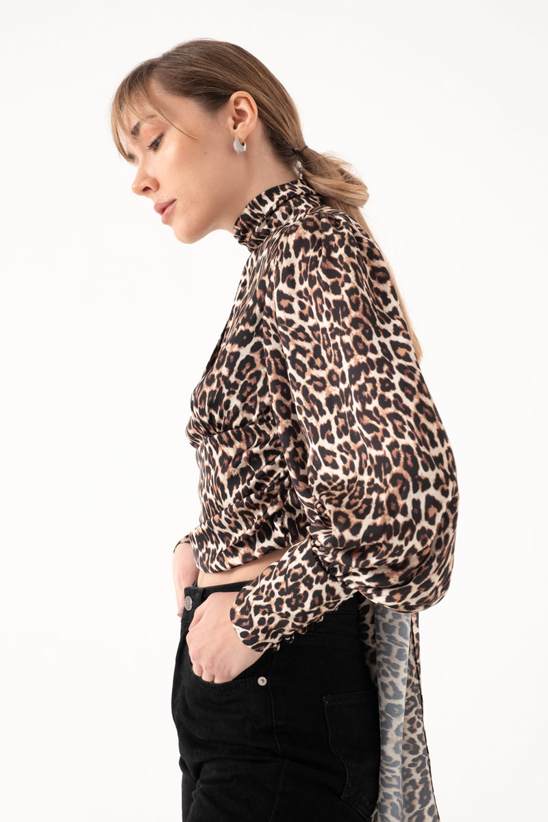 The Mia Top Leopard Print